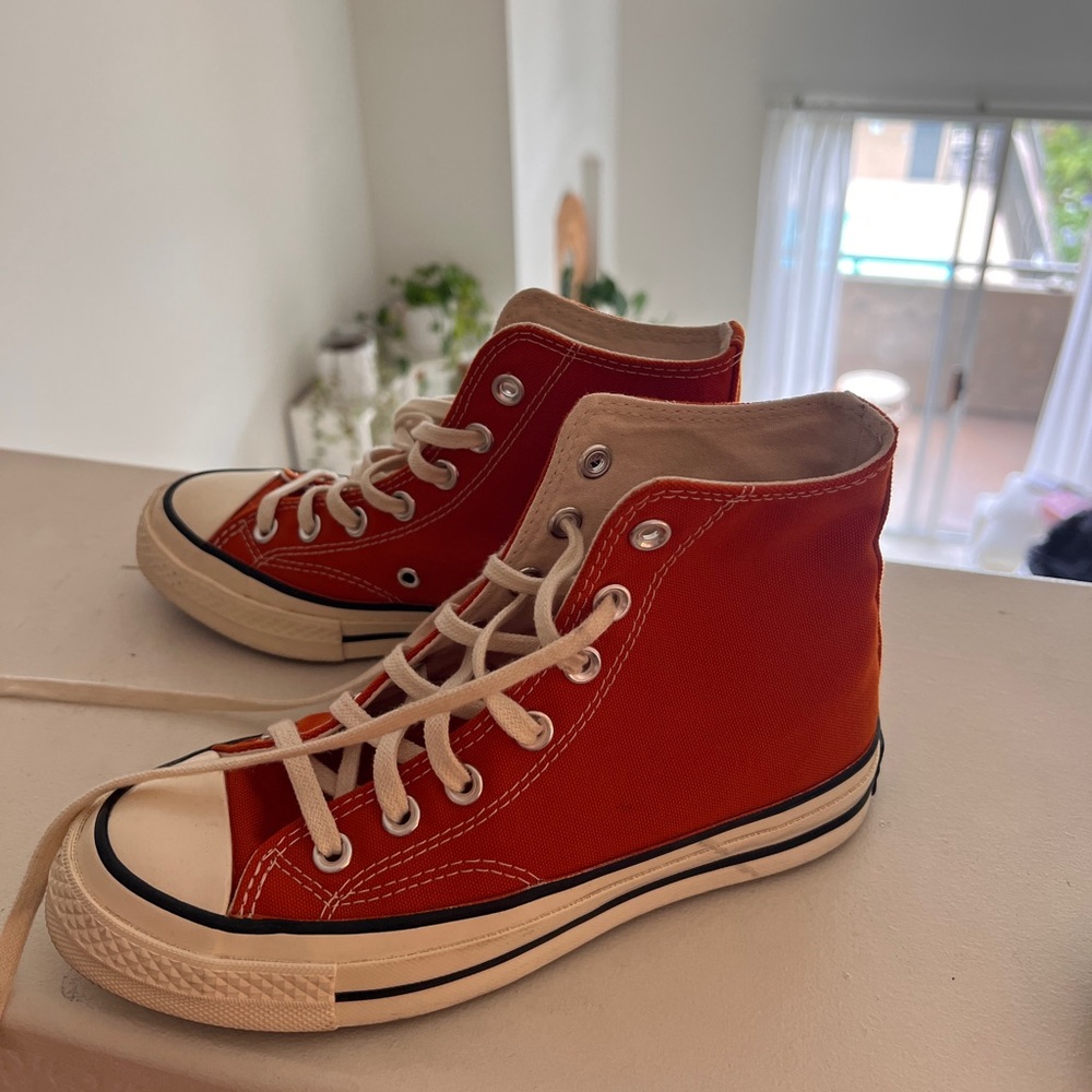 Orange converse